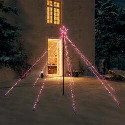 vidaXL kül- és beltéri karácsonyi színes favilágítás 400 LED-del 2, 5 m (328734)