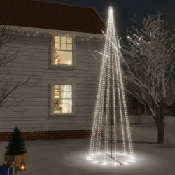 vidaXL kúp alakú karácsonyfa 1134 hideg fehér LED-del 230 x 800 cm (343499)