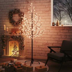 vidaXL LED-es cseresznyevirágfa 200 meleg fehér LED-del 180 cm (345132)