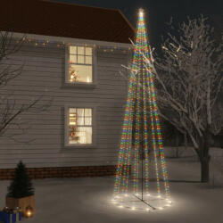 vidaXL kúp alakú karácsonyfa 1134 színes LED-del 230 x 800 cm (343501)