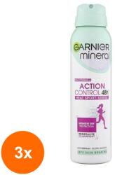 Garnier Mineral Action Control Stress 48h deo spray 3x150 ml