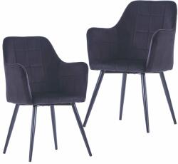 vidaXL 2 buc negru 287821