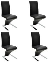 vidaXL 4 buc negru 160563