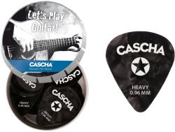 Cascha Guitar Pick Set Box Heavy (24 heavy guitar picks + metal box)