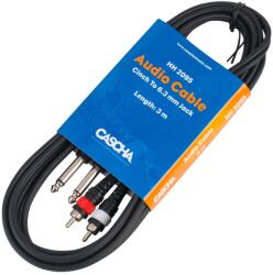 Cascha Audio Cable Stereo 3 m 6, 3 mm
