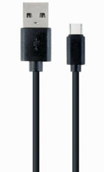 Gembird CABLU alimentare si date GEMBIRD, pt. smartphone, USB 2.0 (T) la USB 2.0 Type-C (T), 1m, negru, "CC-USB2-AMCM-1M" (timbru verde (CC-USB2-AMCM-1M)