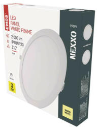 EMOS LED süllyesztett lámpatest NEXXO, kerek, fehér, 24W, meleg fehér - fashionforyou