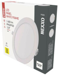 EMOS LED süllyesztett lámpatest NEXXO, kerek, fehér, 18W, természetes fehér - fashionforyou