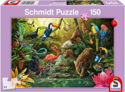 Schmidt Spiele Puzzle Schmidt din 150 de piese - Locuitorii junglei (56456)