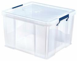 Műanyag tároló doboz, átlátszó, 48 liter, FELLOWES, "ProStore