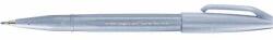  Pix cu pensulă, caligrafic, vârf flexibil Pentel SES15C-S3X gri-albastru (SES15C-S3X)