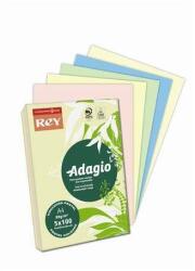 REY "Adagio" Hârtie de copiat color A4 80g 5x100 coli amestec pastel (ADAGI080X908) (RYADA080X905 PANA PASTEL)