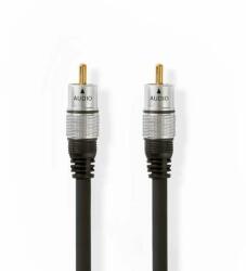Nedis Cablu audio digital | Conector RCA | Conector RCA | Placat cu aur | 1, 50 m | Rotund | PVC | Antracit | Cutie (CAGC24170AT15)