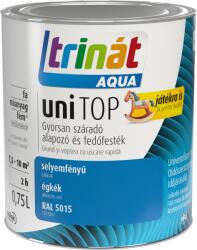 Trilak Aqua Unitop Selyemfényű Zománc Festék 0, 75l, égkék Ral 5015