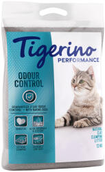  Tigerino Tigerino Performance Odour Control Nisip cu bicarbonat de sodiu pentru pisici - Fără parfum - 2 x 12 kg