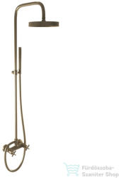 Bugnatese RODOS zuhanyrendszer 22, 5 cm-es fejzuhannyal, zuhanyszettel, bronz 7347CBR (7347CBR)