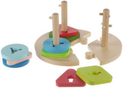 Zopa fa játék puzzle geometriai formák montessori - bambino