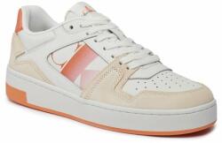 Calvin Klein Sneakers Calvin Klein Jeans Basket Cupsole Lace Mix Nbs Sat YW0YW01446 Bright White/Coral Rose 02T