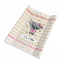  Babastar puha 2 ékes pelenkázó lap 50*70 cm - it's a girl ! koala bézs