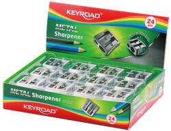 Keyroad Hegyező 2 lyukú fém 24 db/display Keyroad Metal (KR971684) - bestoffice
