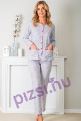 Muzzy Extra méretű gombos hosszúnadrágos pizsama (NPI2597 2XL)