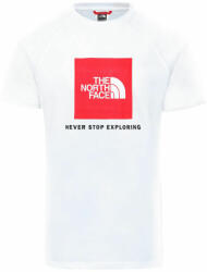 The North Face Redbox raglan póló TNF White Red (NF0A3BQOLB)