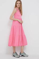 DEHA ruha rózsaszín, midi, harang alakú - rózsaszín S - answear - 73 990 Ft