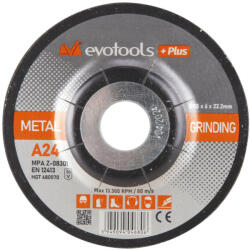Evotools Disc Abraziv de Polizat PLUS 125 x 6 mm; 24 granulatie (680571)