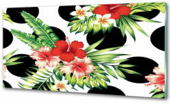  Wallmuralia. hu Konyhai hátfalpanel Hawaii virágok 140x70 cm