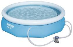 Bestway Set piscina gonflabila extensibila rotunda 20 in 1, accesorii, pompa, filtru, covoras, termometru, 4 tablete