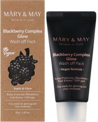 Mary & May Mască de față antioxidantă cu argilă și mure - Mary & May Blackberry Complex Glow Wash Off Mask 30 g