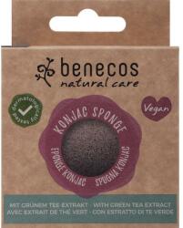 Benecos Burete pentru curățarea feței Green Tea - Benecos Natural Konjac Sponge Green Tea