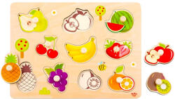 Tooky Toy Fa forma puzzle - Gyümölcsök 10 db-os (TY854)