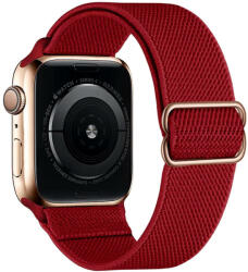 SmartWatcherz Rugalmas Szövet Apple Watch Szíj - Piros, 38, 40, 41mm (13374)