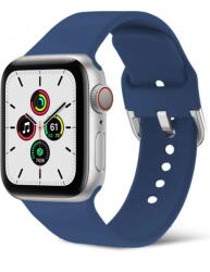SmartWatcherz Csatos Szilikon Apple Watch Szíj - Navy Blue, 38, 40, 41mm, S/M (23406)