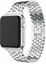SmartWatcherz Octagon Rozsdamentes Acél Apple Watch Szíj - Ezüst, 42, 44, 45, 49mm (9505)