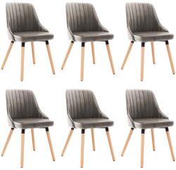 vidaXL 6 buc gri deschis 3060305