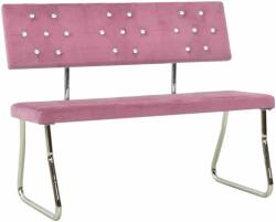 vidaXL Bancă 110 cm roz 325867