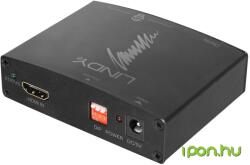 Lindy HDMI + Optic Convertor Negru 5cm 38167 (38167)
