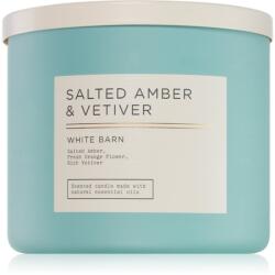 Bath & Body Works Salted Amber & Vetiver lumânare parfumată 411 g