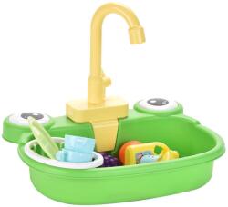 Ntoys Chiuveta de bucătărie pentru copii Ntoys - Cu apă curentă și accesorii, Frog, sortiment (6999553)