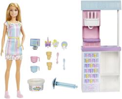 Mattel Barbie, Magazin de inghetata, set de papusa si accesorii