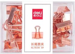 DELI Rose Gold 19mm-es 25db iratcsipesz DEL78200 (DEL78200)