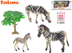 MIKRO Zoolandia zebra kölykökkel és kiegészítőkkel (MI51095)