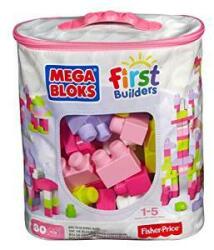 Mega Bloks Mega bloks nagy zacskó kocka - rózsaszín (80) (25DCH62)