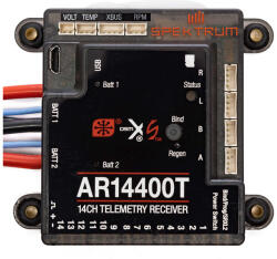 SPEKTRUM vevő AR14400T 14CH PowerSafe telemetriával (SPMAR14400T)