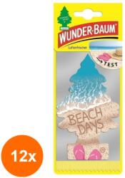 Wunder-Baum Set 12 x Odorizant Auto Beach Days, Wunder-Baum (DEM-12xMDR-7075)
