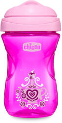 CHICCO Egyszerű bögre kemény szájjal 266 ml, rózsaszín 12m + (AGS06961.100P)