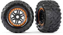 Traxxas kerék 2, 8", Maxx All-Terrain gumi, fekete-narancssárga tárcsa (2) (TRA8972T)