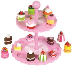 Tidlo Pink többszintes tányér süteményekkel (DDT0138)